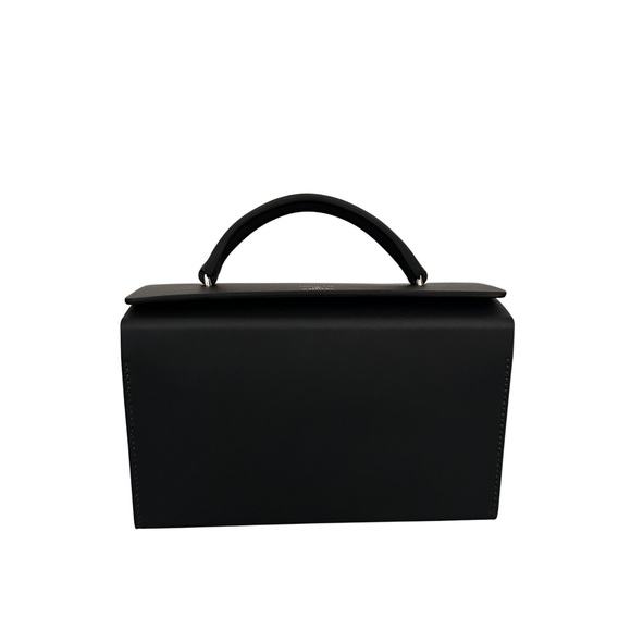 RARE Hermes Petite H Crocodile Minaudiere Box Bag Black Grey Exotic - Picture 2 of 16